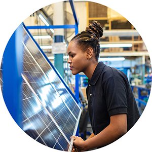 An engineer inspecting equipment