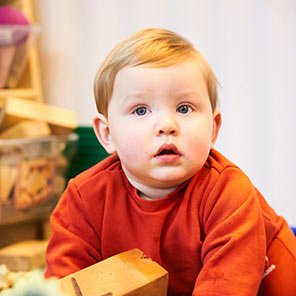 Close-up of a toddler