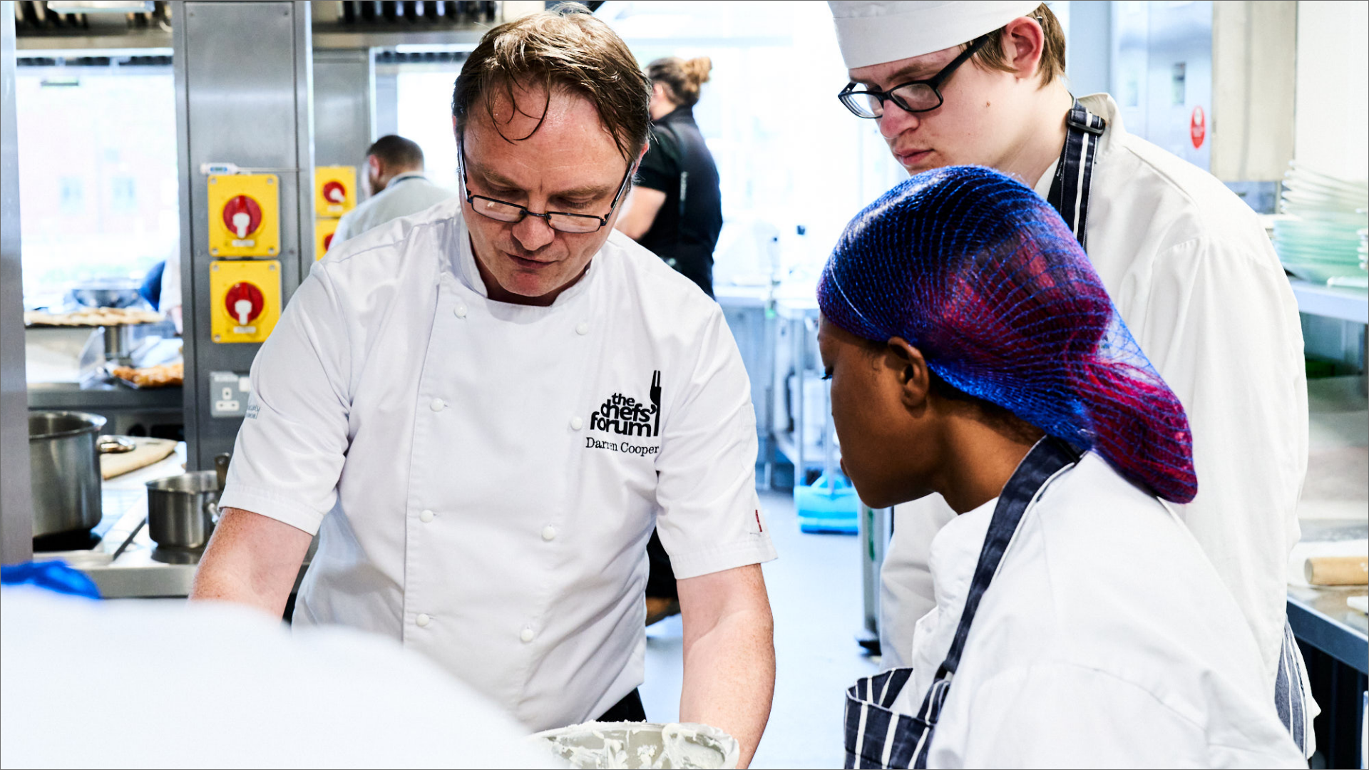 Chef's forum instructor teaching hospitality students